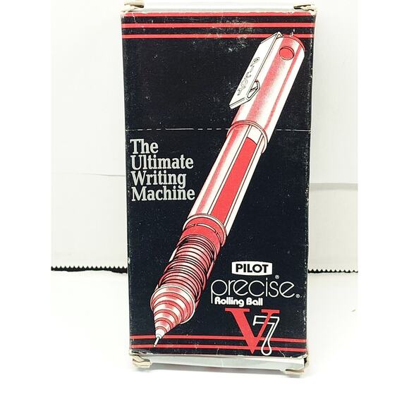 Pilot Precise PV-7 Rollingball 7 Pens LOT, Ex Fine 0.5mm, Red, V7 - Picture 1 of 7